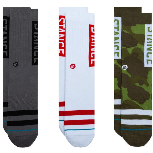 STANCE COTTON CREW SOCKS 3 PACK