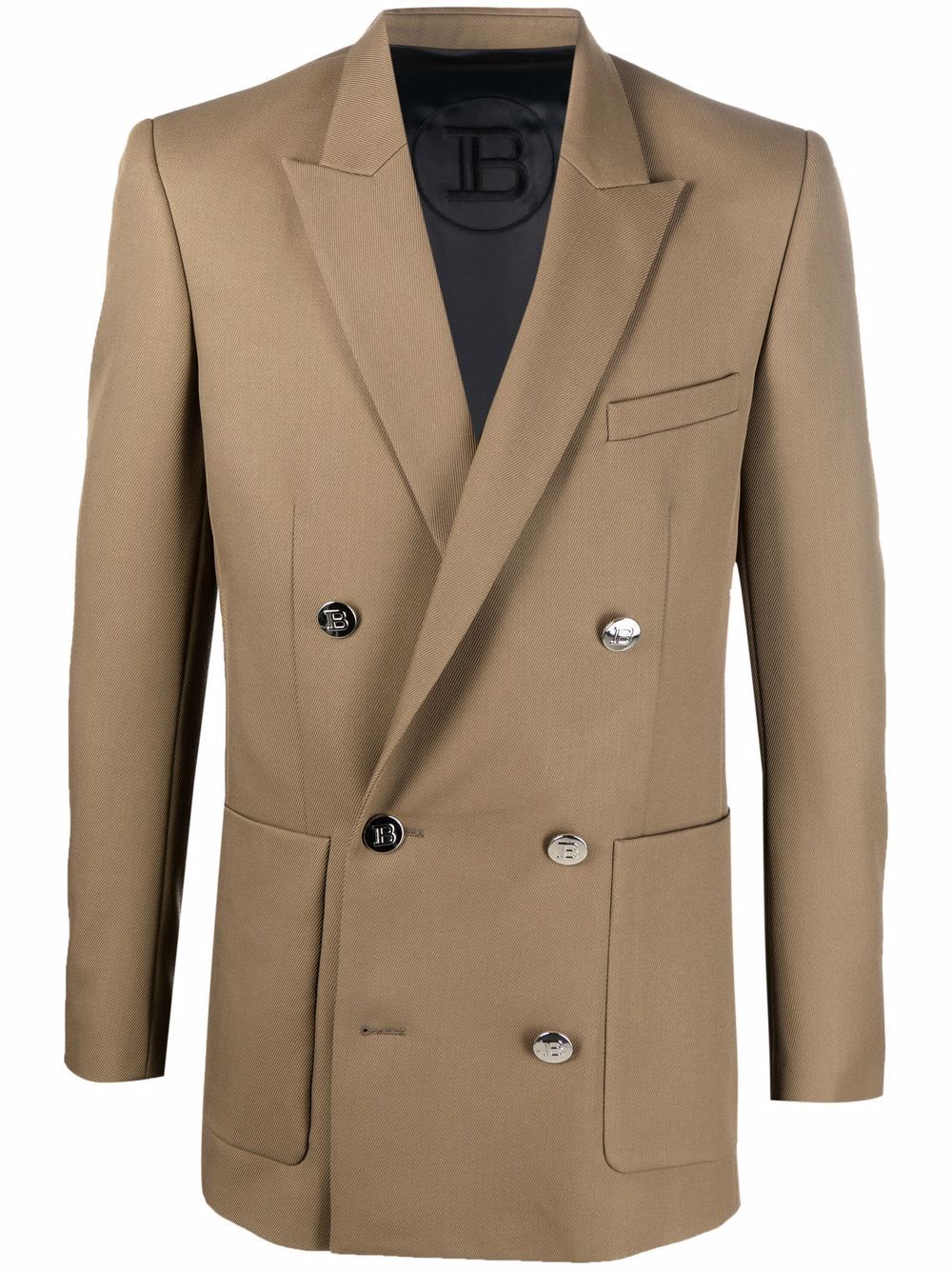 Double-breasted wool blazer