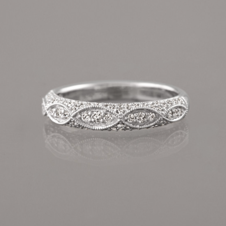 Eloise Diamond Vintage Wedding Band