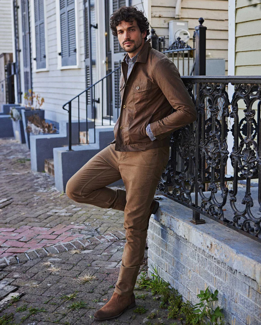 WAXED TRUCKER JACKET