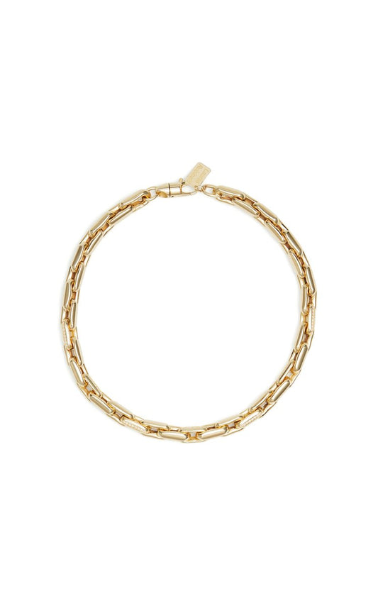 14K Yellow Gold & White Diamond Necklace