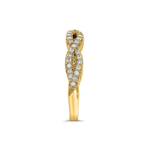 Masterwork Diamond Twist Wedding Ring