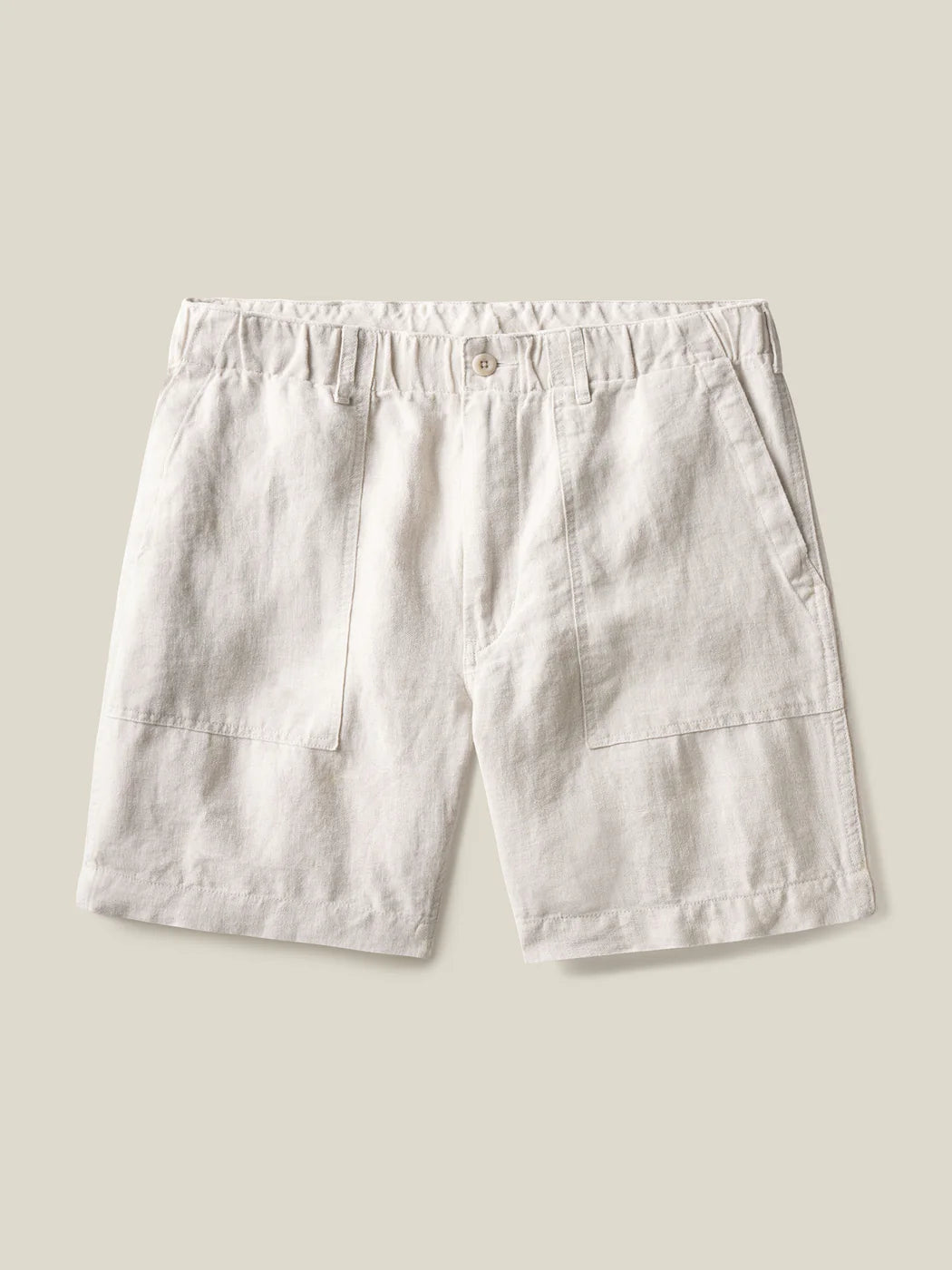 LOOMED LINEN FATIGUE SHORT