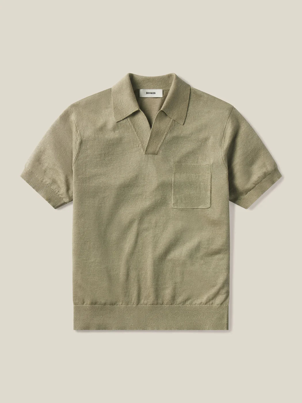 ITALIAN SLUB LINEN S/S FULL PLACKET POLO