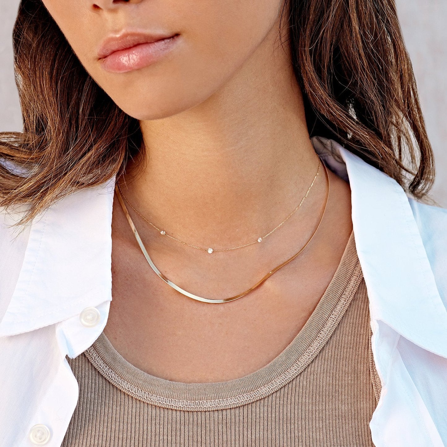 14k Gold Venice Mini Necklace