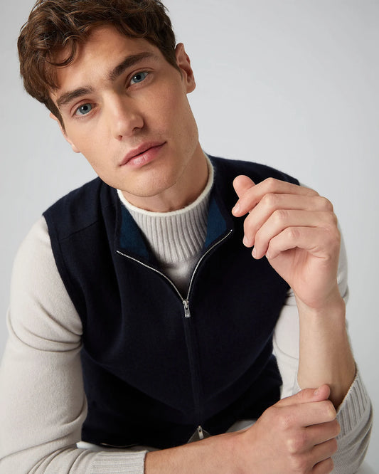 Men's Fine Gauge Cashmere Gilet