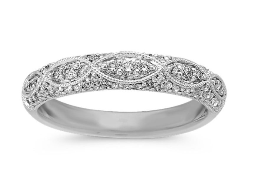 Eloise Diamond Vintage Wedding Band