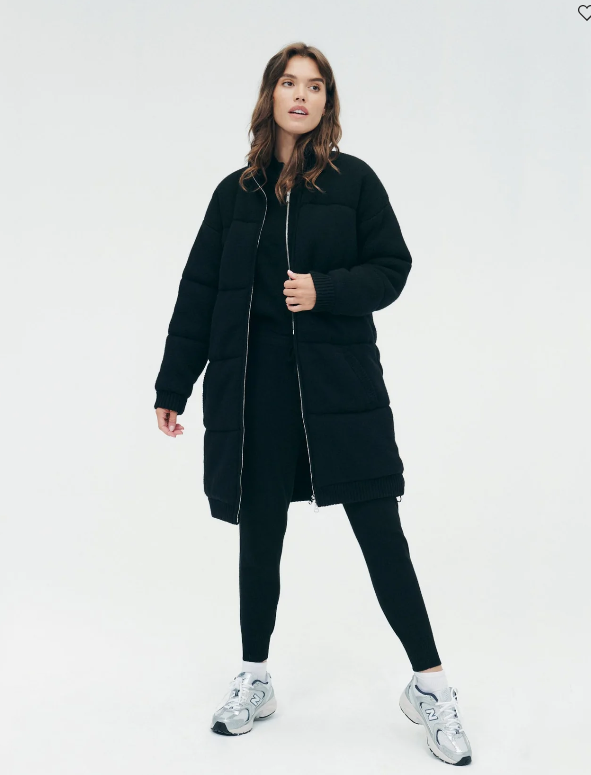 Merino Cashmere Long Puffer Coat