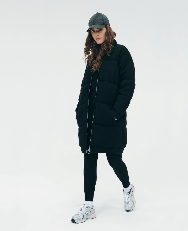 Merino Cashmere Long Puffer Coat