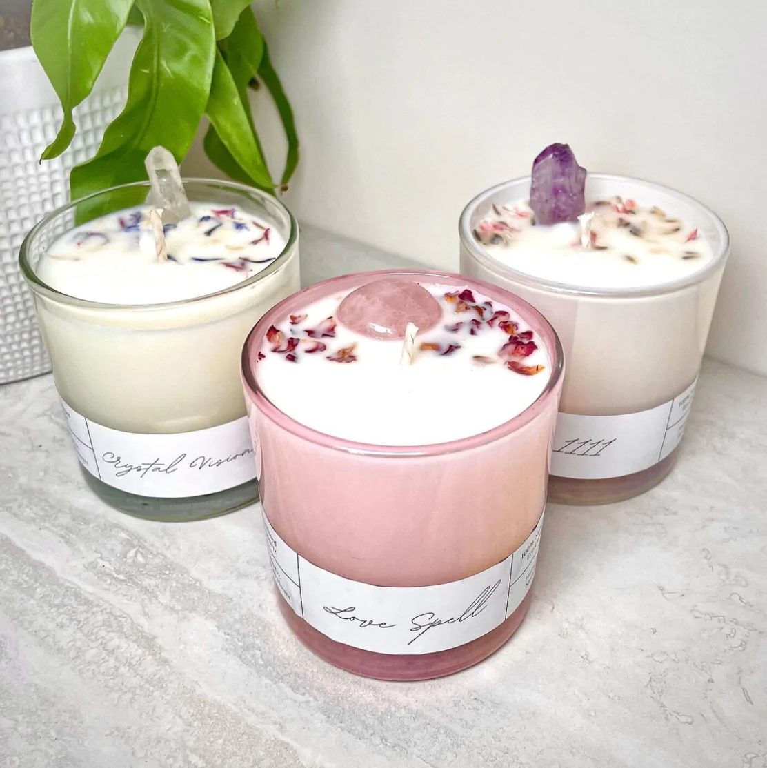 Alchinme Candles - Scented Crystal Candle Collection