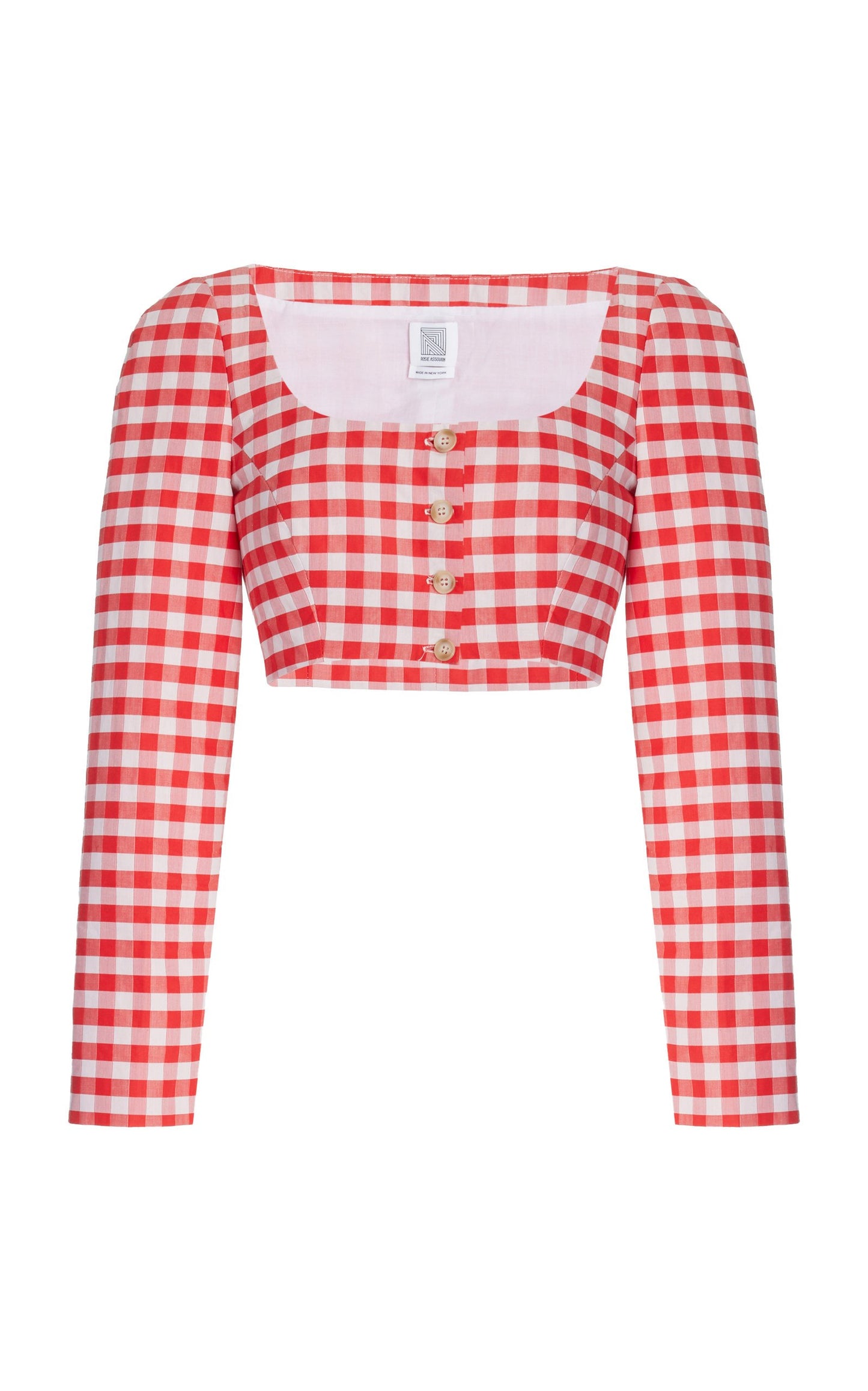 Gingham Crop Top