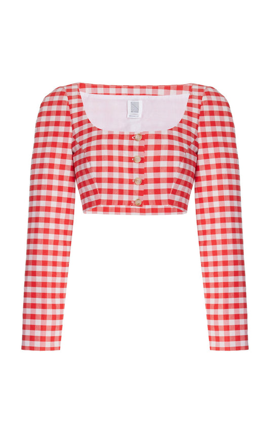 Gingham Crop Top