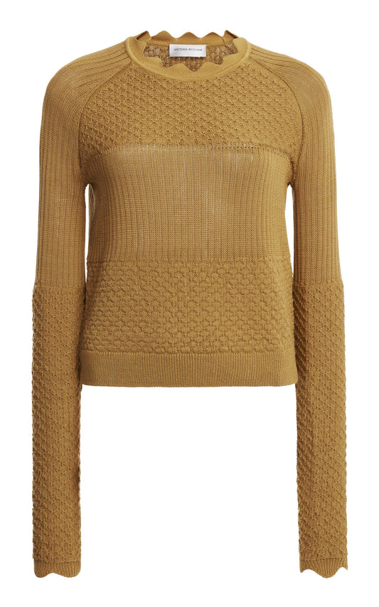 Scallop Knit Sweater