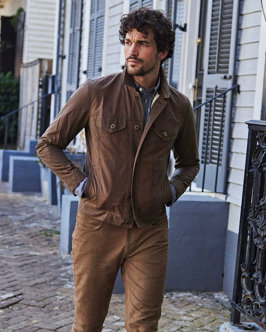 WAXED TRUCKER JACKET