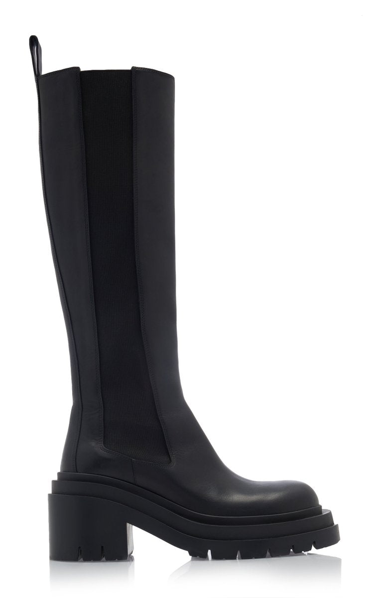 Lug Knee High Boots