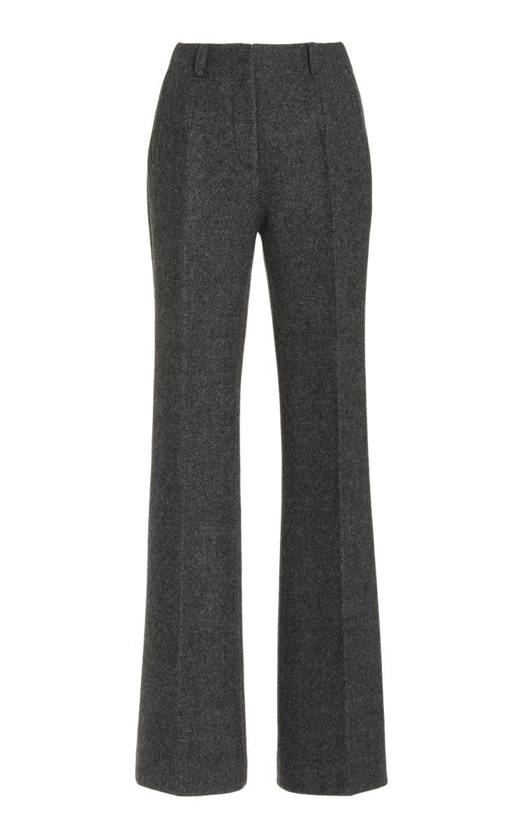 Amelie Wool Flared-Leg Trousers