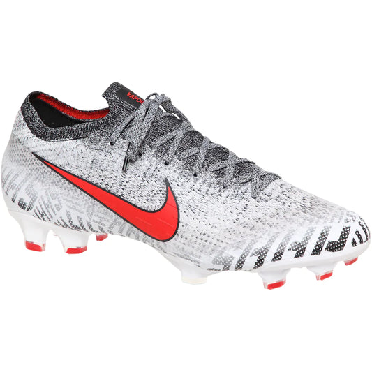 Men's Nike White/Red Vapor 12 Elite Neymar Jr Firm Ground Soccer Cleats