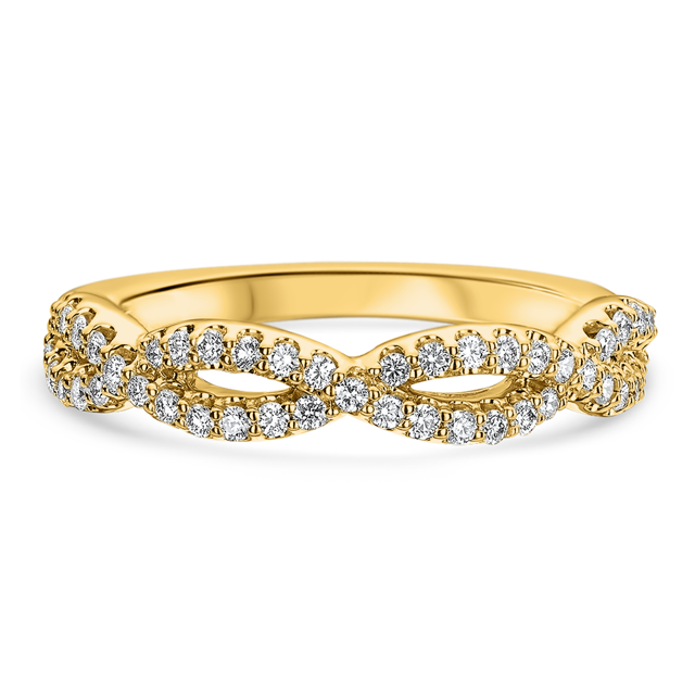 Masterwork Diamond Twist Wedding Ring
